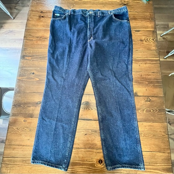 Vintage Lee Stormrider Denim Blue Jeans Big & Tall Mens 52x32 Made In USA NWT - Picture 6 of 9